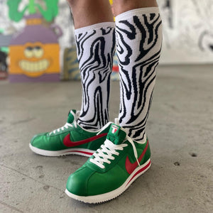 ZEBRA WOOD LONG SOCKS